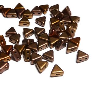 Khéops® par Puca®, Crystal Metallic Mix ”00030-01610” 2-hålspärl