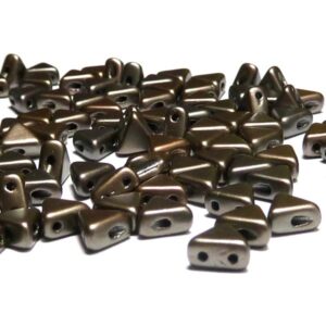 Khéops® par Puca®, Crystal Zinc ”00030-01670” 2-håls 6 mm,10 gr