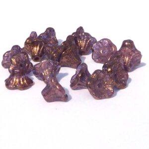 Crystal Bronze ”00030-14415” Flower Cup Bead 7*5 mm, 25 st