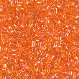 Delica 11/0 ”DB151” Transparent Tangerine AB 5 gr