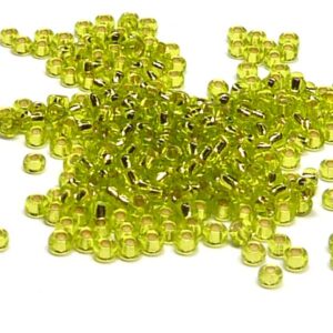 Miyuki 11/0 seedbead ”0014” Chartreuse SilverLined 10 gr