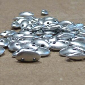 Mobyduo ”01700” Bright Silver Aluminium, 8*3 mm 50 st