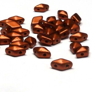 DiamonDuo ”01750” Crystal Copper 2-hålspärla 8*5 mm 50 st