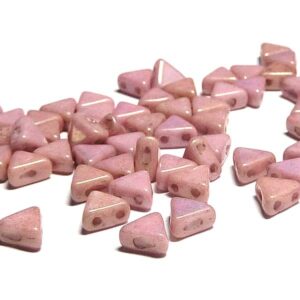 Khéops® par Puca®, Chalk Lilac Luster ”03000-14494” 2-hålspärla,