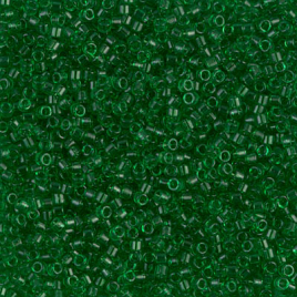 Delica 11/0 ”DB705” Transparent Green 5 gr