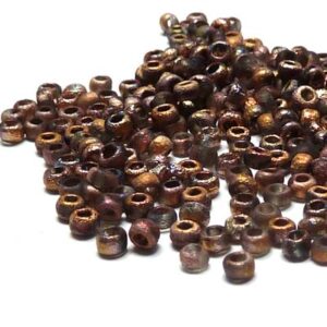 Tjeckisk seedbead 8/0 ”00030-27143E” Cry Etched Full Capri Rose
