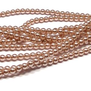 Shiny Beige ”10141” rund glaspärla 3 mm 150 st
