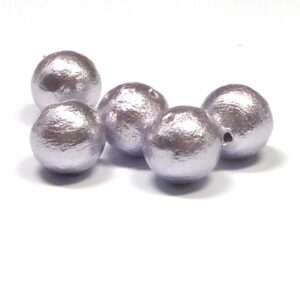 Miyuki Cotton Pearl – Bomullspärla ”Lavender” 10 mm 2 st