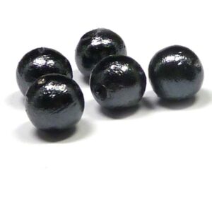 Miyuki Cotton Pearl – Bomullspärla ”Black” 10 mm 2 st