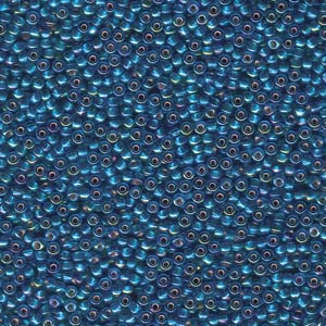 Miyuki 11/0 seedbead ”1025” Capri Blue AB Silverline 10 gr