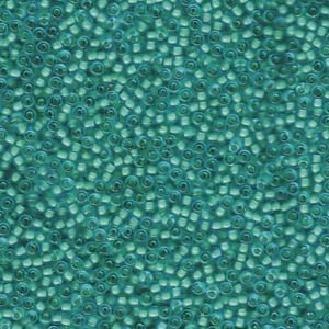 Miyuki 11/0 seedbead ”1927” Semifrosted Mint Lined Aqua 10 gr