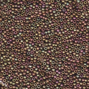 Miyuki 11/0 seedbead ”2035” Matte Metalic Khaki Iris 10 gr