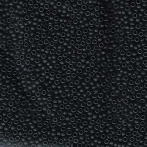 Miyuki 11/0 seedbead ”401F” Matte Black, 10 gr
