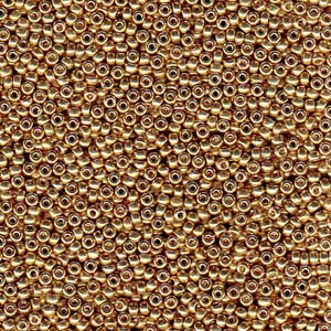 Miyuki 15/0 seedbead ”4204” Durocoat Galvanized Champagne 10 gr