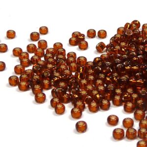 Miyuki 11/0 seedbead ”0005” Silver Lined Dk Topaz 10gr