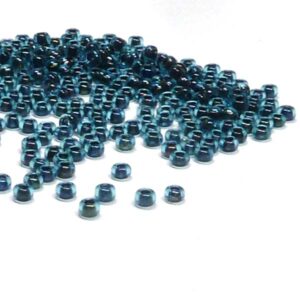 Miyuki 11/0 seedbead ”347”  Dark Blue Lined Aqua AB 10 gr