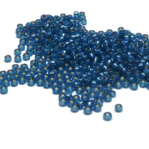 Miyuki 11/0 seedbead ”648” Dyed Denim Blue S/L Alabaster 10 gr 1