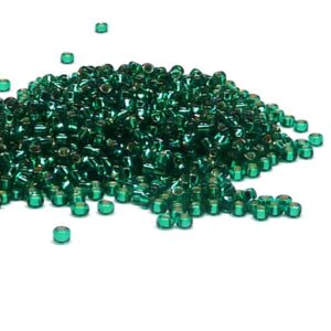 Miyuki 11/0 seedbead ”0017” Emerald Silver Lined 10 gr