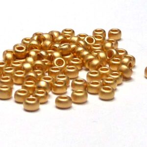 Miyuki 11/0 seedbead ”191F” 24 karat Goldplated Matte, 5 gr