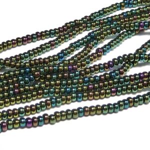 Tjeckisk seedbead 11/0 ”Green Iris 59155”