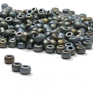 Miyuki 8/0 seedbead ”2002” Matted Metallic Silver Grey 10 gr