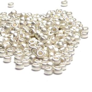 Miyuki 11/0 seedbead ”961F” Bright Sterling Silver Plated Matte,