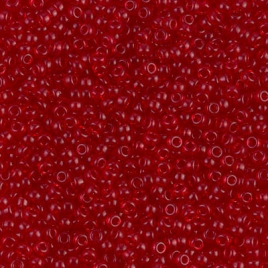Miyuki 11/0 seedbead ”141” Transparant Red 10 gr