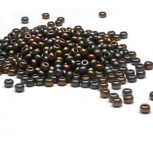 Tjeckisk seedbead 11/0 ”01670” Zinc Iris 10 gr