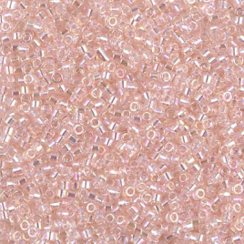 Delica 11/0 ”DB1243” Transparent Pink Mist AB 5 gr