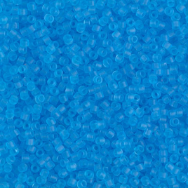 Delica 11/0 ”DB1269” Matted Transparent Ocean Blue  5 gr