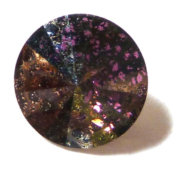 1122 Swarovski Rivoli Amethyst White Patina 12 mm