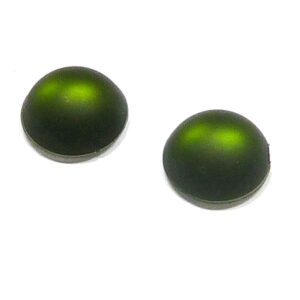 Duna Suede cabochon – Olivine –  12 mm, 1 st