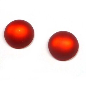 Duna Suede cabochon – Red –  12 mm, 1 st