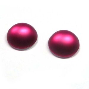 Duna Suede cabochon – Fuchsia –  12 mm, 1 st