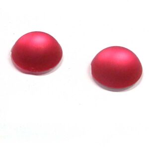 Duna Suede cabochon – Cerise –  12 mm, 1 st