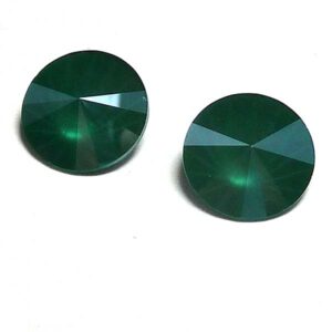 1122 Swarovski Rivoli Crystal DeLite Royal Green 12 mm 1 st
