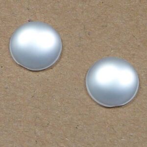 Duna Suede cabochon – Pearl –  12  mm, 1 st