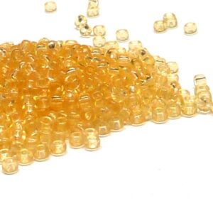 Miyuki 11/0 seedbead ”132L” Transp Light Topaz Luster 10 gr
