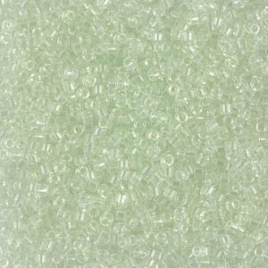 Delica 11/0 ”DB1404” Transparent Pale Green Mist 5 gr