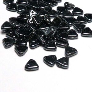 CzechMates® Triangle Jet Hematite  ”23980-14400”, 10 gr