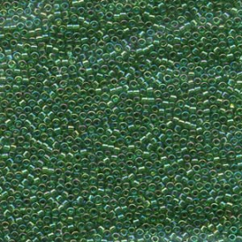 Delica 11/0 ”DB152” Transparent Green AB 5 gr