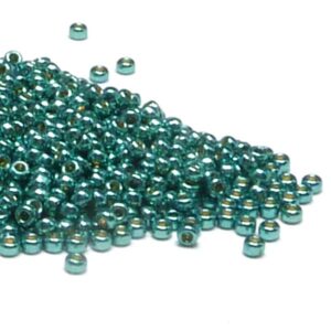 Miyuki 15/0 seedbead ”4217” Duracoat Galvanized Dark Seafoam 10