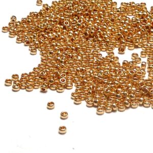 Miyuki 15/0 seedbead ”1052” Galvanized Gold 10 gr