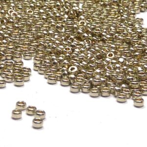 Miyuki 15/0 seedbead ”4221” Duracoat Galvanized Lt Pewter 10 gr