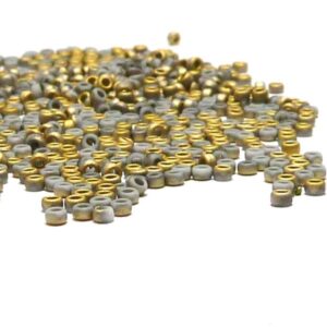 Miyuki 15/0 seedbead ”55065” White Op Amber Matted 10 gr