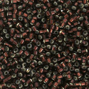 Delica 11/0 ”DB1684” Silverlined Glazed Dark Rootbeer 5 gr