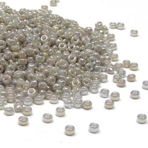 Miyuki 15/0 seedbead ”1866” Opaque Grey Luster 10gr