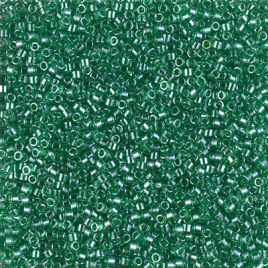 Delica 11/0 ”DB1889” Transparent Green Luster 5 gr