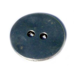 Knapp med 2 hål i antiksilver, 19 mm, 1 st