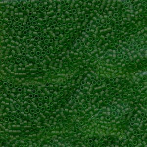 Delica 11/0 ”DB746” Matte Transparant Green 5 gr